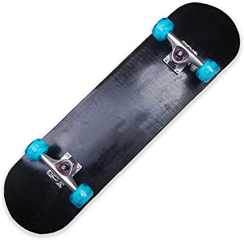 WWJ Skate Board 31 '' x 8 '' Monopatín Completo de 9 Capas de Arce, Doble Cubierta, monopatines cóncavos, monopatines Longboard para jóvenes, Principiantes, Adultos, niños, para Deportes ext