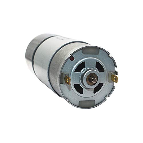 X-BAOFU, 1pc 12VDC 8-1000RPM Alto par Motor a Bajas revoluciones por Minuto del Motor DC Todos los Metales de bajo Ruido del Motor de Engranajes JGB37-545 (Color : 1000 RPM, tamaño : 12VDC)