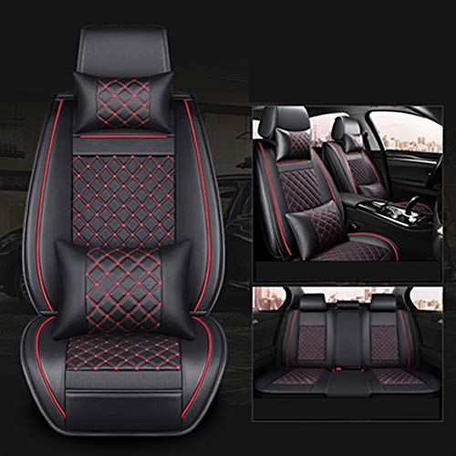 XIANGSHAN Transpirable PU Asientos de Piel de coches fundas de asiento de auto Protectores del amortiguador del sistema completo (Air Bag Compatible) Universal Fit for Mercedes Benz W110 W114 W115 W12