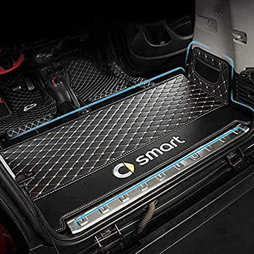 XIARUI Coche Goma Alfombrillas para Maletero, Impermeable Anti Slip Mat Alfombra De Suelo Bandeja Protectora Mat Antisuciedad, para Mercedes Smart 453 Fortwo