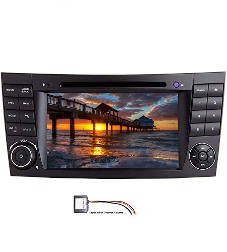 XISEDO Android 10.0 Autoradio In-Dash 2 DIN 7" Radio de Coche para Mercedes-Benz E-W211 (con Decodificador de Fibra Óptica)