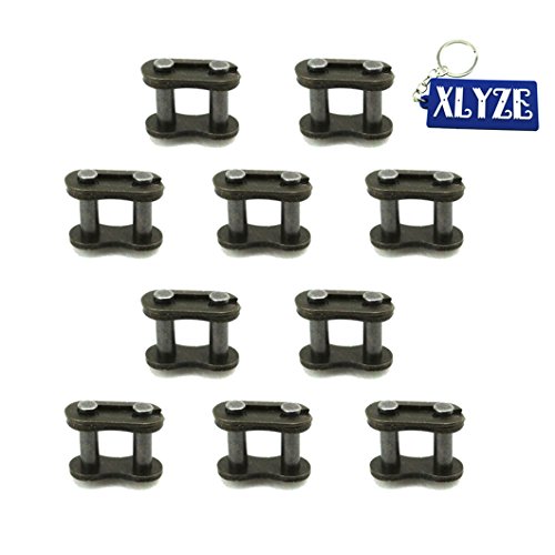 XLYZE cadena de 25H de repuesto Master Links 10Pcs para 2 tiempos Mini Moto Kids ATV Quad Dirt Pocket Bike E Scooter Go Kart