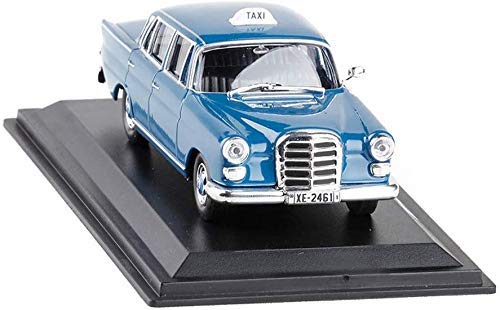 XYSQWZ 1/43 Mercedes 200d Athens1965 Grecia Mercedes Taxi Modelo De Coche Clásico (Color: Azul)