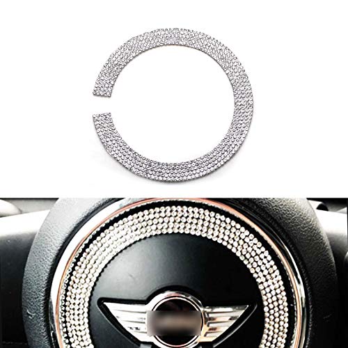 YaaGoo Emblema para Volante, decoración de Ciclo de Cristal para Mini Cooper Countryman Clubman Paceman 2014-2019