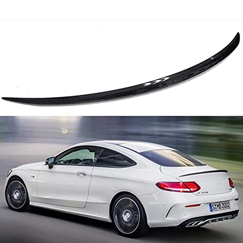 YMSHD Adecuado para Mercedes para Benz C180 C250 W205 2 Puertas Coupe C63 Spoiler 2015-2018 C205 alerón de Carbono de Rendimiento alerón de Maletero