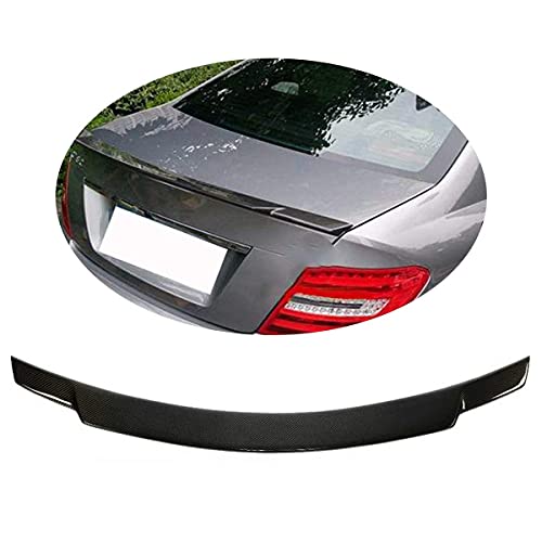 YMSHD Adecuado para Mercedes para Benz Clase C W204 C180 C200 C250 C300 C63 Amg Sedan 2008-2014 Fibra de Carbono CF alerón Trasero ala Trasera