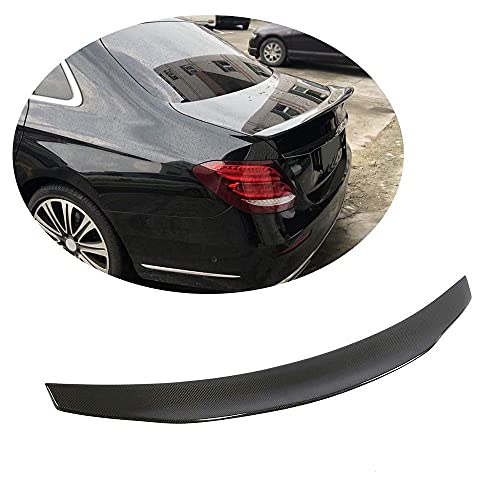 YMSHD Alerón de Maletero Adecuado para Mercedes para Benz Clase E para Mercedes para Benz Clase E W213 Sedan 2017-2019 E200 E250 E300 E400 E43 E63 Amg Auto Fibra de Carbono CF Tapa de Puerta