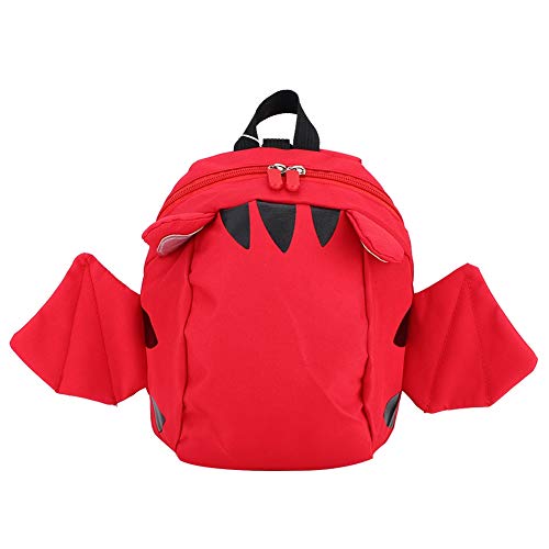 Zerodis Mochila para bebés Mochila Escolar Patrón de pequeño Diablo Coreano para jardín de Infantes(Rojo)