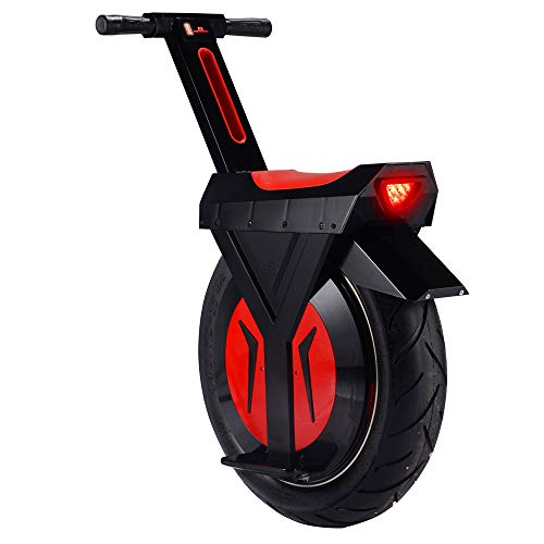 ZHANGWENXIN Una Rueda Auto Balance Monociclo Scooter de una Sola Rueda 30 km de Rango Scooter de Equilibrio eléctrico una Rueda Auto Balance Coche,Negro