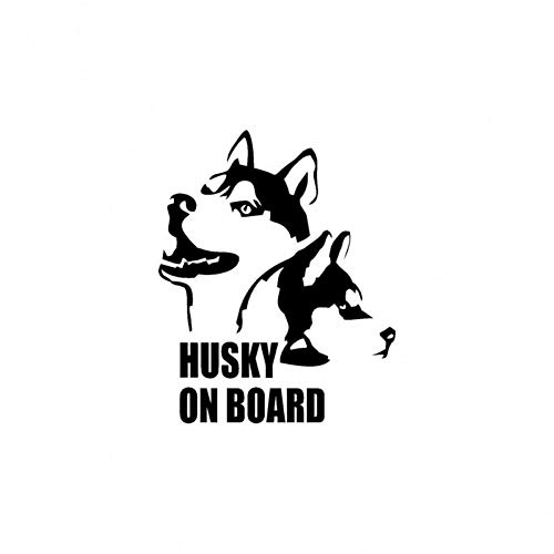 zhcode Car Stickers Husky On Board Calcomanías para Auto Pegatinas Vinilo