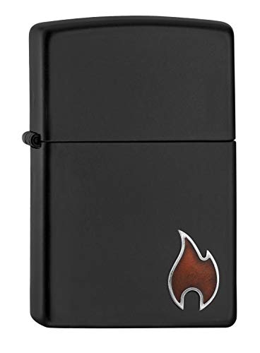 ZIPPO Zippo 2007118 - Mechero de Gasolina Recargable, en Caja de Regalo, Normal, Color Negro Mate