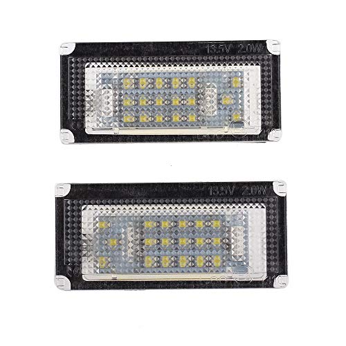 ZKL shop 2 PCS Car Trunk CANBUS LED Número Luces Luces Lámparas Asambleas para BMW Mini Cooper R50 R52 R53 DXY88 Reemplazo automático Temperature : 6500K, Emitting Color : White