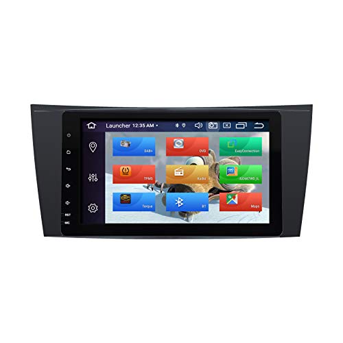 ZLTOOPAI Radio automática para Mercedes Benz Clase E W211 CLS W219 W463 Android 10 Octa Core 4G RAM 64G ROM Pantalla IPS de 8”Doble DIN en el Tablero Radio del Coche Audio Estéreo Navegación GPS