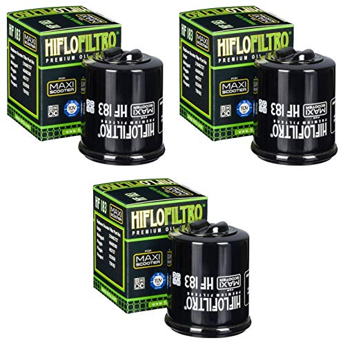 3x Filtro de aceite Piaggio MP3 300 LT i.e. 10-12 Hiflo HF183