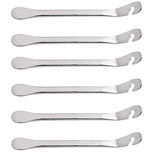 6PCS Desmontables Bici, Palancas Neumatico Bicicleta Acero, Desmontables Neumaticos, Metal Montar Bike Tire Lever Ganchos, Bici De La Rueda Palancas De neumáticos Herramienta