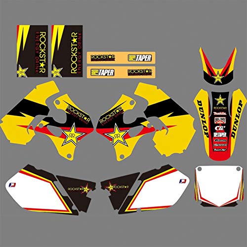 Adhesivo de Motocross Modificado para Suzuki rm125 rm250 RM 125 250 1996 1997 1998 Equipo de Motocicletas Fondo gráfico calcomanía Pegatinas Kit