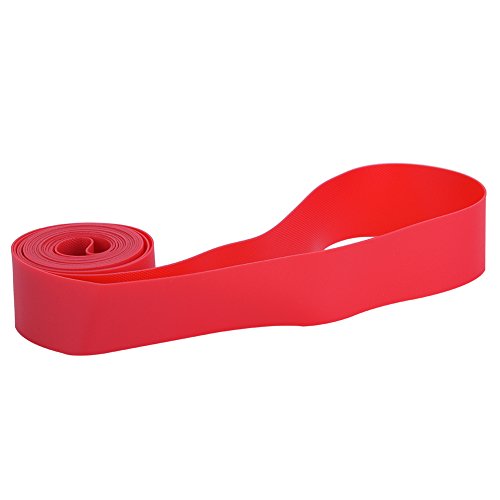 Alomejor Neumático Liner 4 Tamaños 2 UNIDS PVC Red Bicicletas Neumáticos Liners Anti Punción Bicicleta Llanta Llanta para MTB Mountain Road Bike(700C)