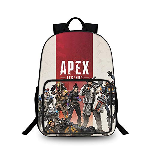 Apex Legends Equipaje Simple de la Historieta 3D morral Lindo patrón Mini Mochila for niños Moda niños de Escolar Montañismo Viajes Mochila Ligera para Mujeres y Hombres