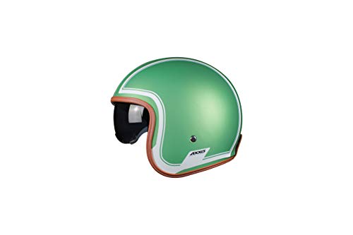 AXXIS Casco Moto Jet con Gafa Solar OF507SV Hornet SV Royal A6 Verde Mate Talla L (59-60 CMS) HOMOLOGADO