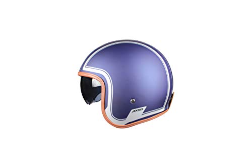 AXXIS Casco Moto Jet con Gafa Solar OF507SV Hornet SV Royal A7 Azul Mate Talla XL (61-62 CMS) HOMOLOGADO