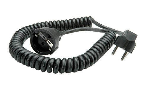 Bachmann 672.180 - Cable alargador en espiral (500, 2000 mm), color negro