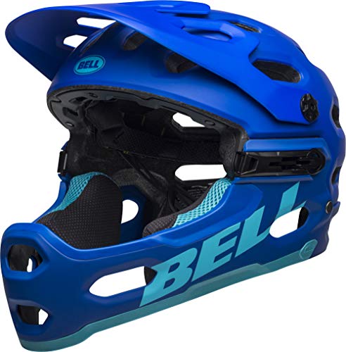 BELL Super 3R MIPS Casco MTB, Unisex Adulto, Blues Mate, L