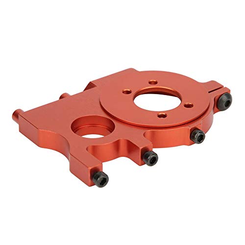 Bicaquu Motor de Coche eléctrico Mecanizado CNC Soporte de Montaje de Motor Compacto de Metal Ligero, Soporte de Montaje de Motor, Soporte de Montaje para 1/8 RC Car(Orange 8487B)