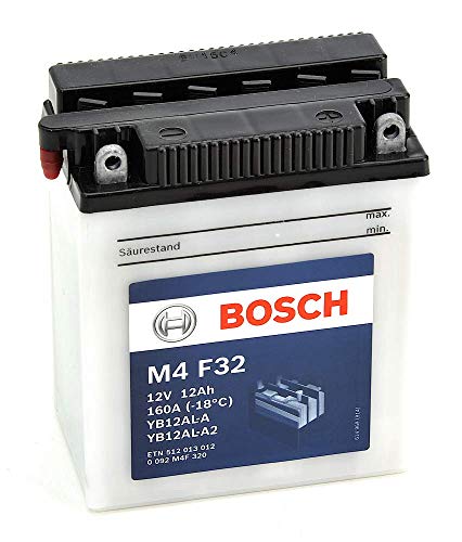 Bosch M4F32 Batería motocicleta YB12AL-A / YB12AL-A2 - 12V Plomo 12A/h-120A