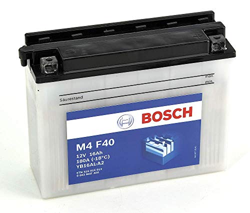 Bosch M4F40 Batería motocicleta YB16AL-A2 - 12V Plomo 16A/h-120A