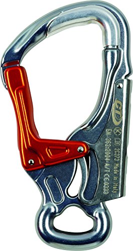 Climbing Technology K-Advance Shell mosquetón, Doble Palanca de Refuerzo de Acero, Naranja