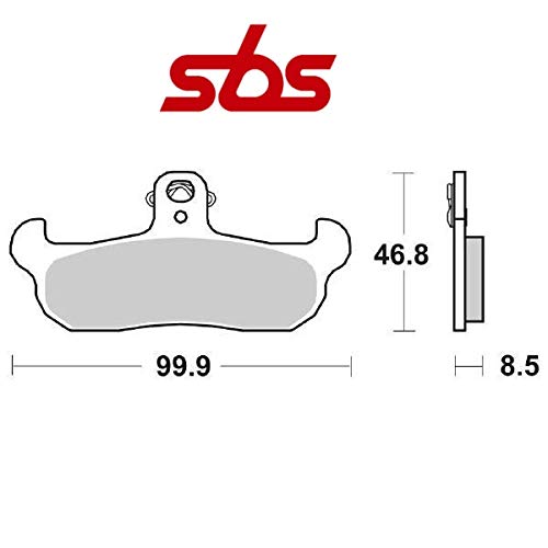 Compatible con Moto Morini Excalibur 501 1989-2020 PASTIGLIA Freno ANTERIORE Pastillas DE Freno SBS 608HF CERÁMICO