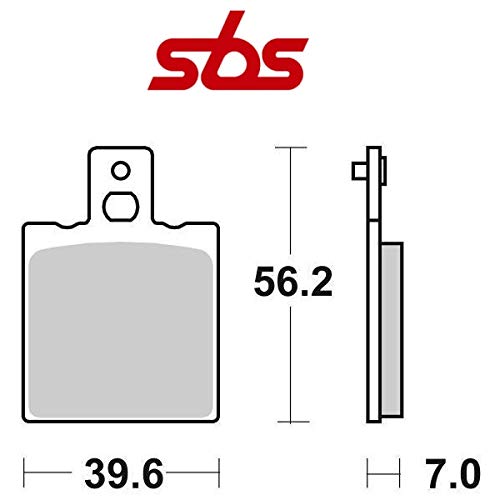 Compatible con Moto Morini Excalibur 501 1989-2020 PASTIGLIA Freno posteriore Pastillas DE Freno SBS 138HF CERÁMICO