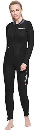 Cressi Endurance Lady Monopiece Wetsuit Traje monopieza sin Capucha en Neopreno de 5mm, Women's, Negro, M/3