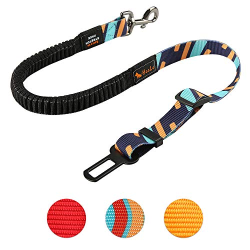 CSYY - Cinturón de seguridad universal para perros, para coche, cinturón de seguridad para perros con amortiguación elástica y fuerte mosquetón, ajustable