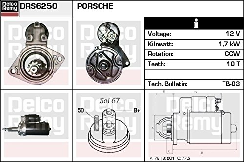 Delco Remy drs6250 Motor de arranque