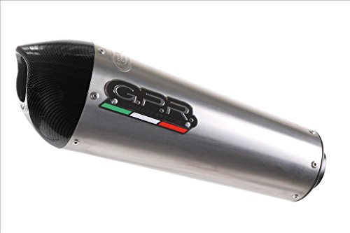 Desagüe Gpr para moto Guzzi STELVIO 1200 4 V 2008/10 Terminal homologado y catalizzato con empalme coche serie Gpe Evo Titanium