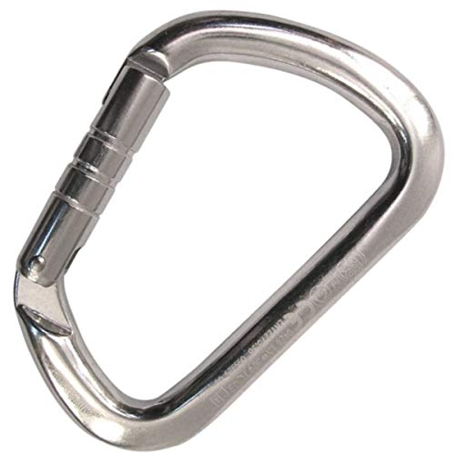 Desconocido Kong Italy X-Large ALU Straight Gate, Mosquetón de Aluminio, Brillante, 114 mm