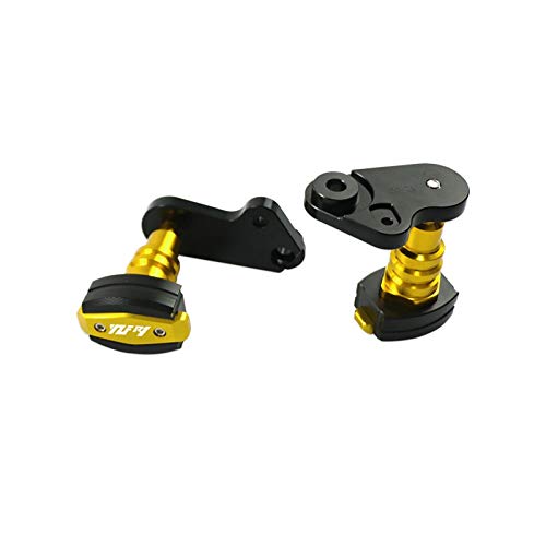 Deslizadores De Marco De Motocicleta Protector De Carenado Protector De Almohadilla Anti Choque para Yamaha YZF-R1 YZFR1 YZF R1 2009-2014 Protección contra Caídas (Color : Gold)