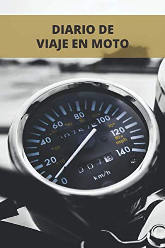 Diario de viaje en moto: Es un cuaderno para llevar un registro y un seguimiento de todas sus rutas en moto - Formato 16 x 23cm con 102 páginas - Regalo original para los amantes de las motos