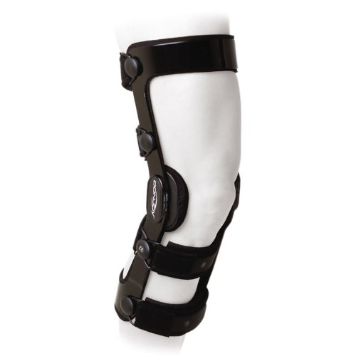 Donjoy Rodillera ajustable con bisagras, soporte ligero para ligamentos de rodilla 4titude