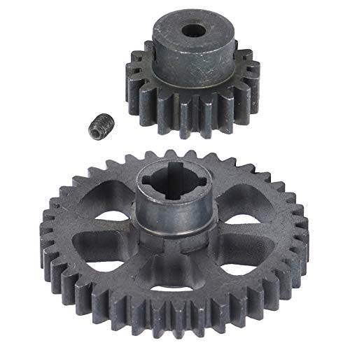 Drfeify Engranaje Reductor RC 38T, 17T Motor Gear Repuestos para vehículos compatibles con Wltoys A959 A979 A969 1/18 RC Model Car