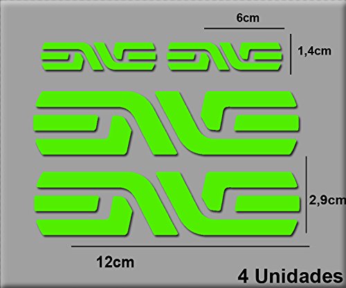 Ecoshirt 26-3DDL-HUC9 Pegatinas Enve R39 Vinilo Adesivi Decal Aufkleber Клей MTB Stickers Bike, Verde