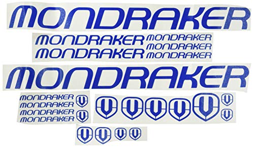 Ecoshirt VP-FU55-WN00 Pegatinas Mondraker F163 Vinilo Adesivi Decal Aufkleber Клей MTB Stickers Bike, Azul