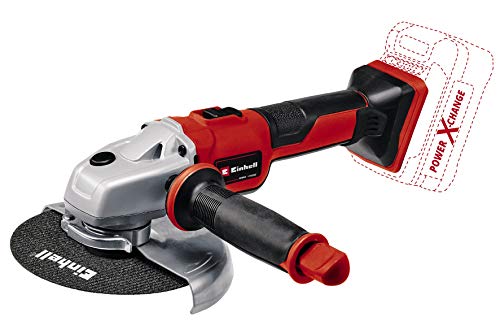 Einhell Amoladora angular con batería TE-AG 18/150 Li BL-Solo Power X-Change (18 V, iones de litio, motor sin escobillas, sobrecargas y de disco, sin batería ni cargador, incl. Ø150 mm disco de corte)