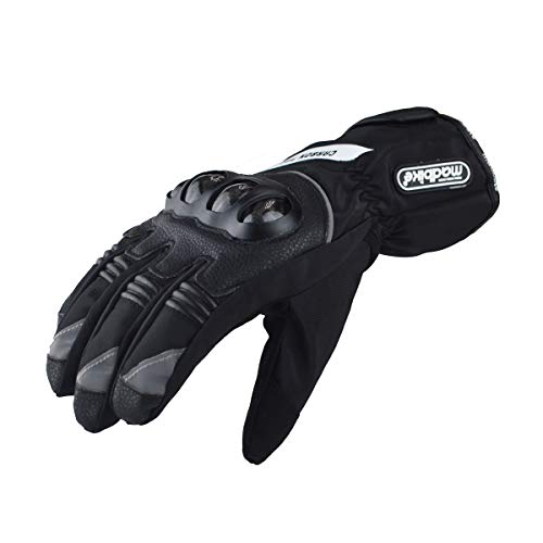 Guantes de motocicleta Madbike resistentes al agua con protección de carbono