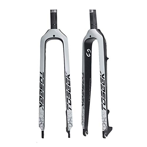 Horquillas Rígidas para Bicicleta MTB Ultraligero Fibra de Carbono Mountain Bike Horquilla de Suspensión (Color : D, Size : 26 Inch)