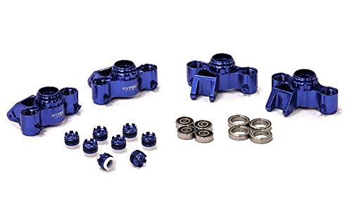 Integy RC Model Hop-ups T4114BLUE Evolution-6 Steering Block(4) for 1/10 E-Revo Summit Slayer Maxx 3903/5/8 4907/8