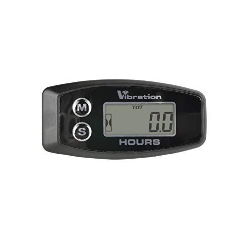 Jayron JR-HM015B Medidor de horas inalámbrico LCD,medidor de horas de vibración digital,para todas las máquinas vibratorias,generador,moto de agua,cortacésped