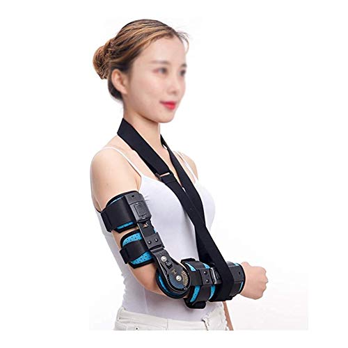 JJZXPJ Hinged ROM Elbow Brace, Arm Braces Ajustable Publicar OP Elbow Brace Elbow Brace Soporte Adecuado For Las Lesiones del Codo, del Codo/Brazo Rehabilitación Post-operatorio (Color : Left)