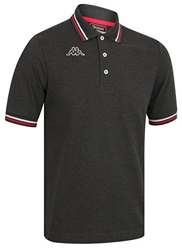 Kappa Maltax - Polo clásico retro de manga corta para hombre Gris gris oscuro XL